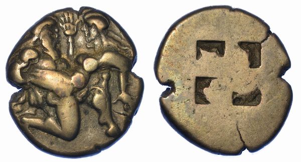 ISOLE AL LARGO DELLA TRACIA - THASOS. Statere, 500-463 a.C.  - Asta Numismatica - Associazione Nazionale - Case d'Asta italiane