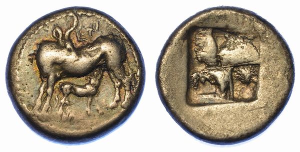 MACEDONIA - ENNEA ODOI? Statere, 500-480 a.C.  - Asta Numismatica - Associazione Nazionale - Case d'Asta italiane
