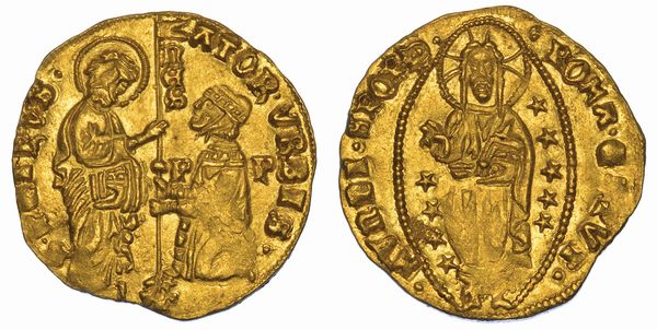 STATO PONTIFICIO. SENATO ROMANO, 1184-1439. Ducato. Monetazione del sec. XV.  - Asta Numismatica - Associazione Nazionale - Case d'Asta italiane