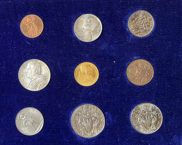 VATICANO. PIO XI, 1922-1939. Lotto di nove monete.  - Asta Numismatica - Associazione Nazionale - Case d'Asta italiane