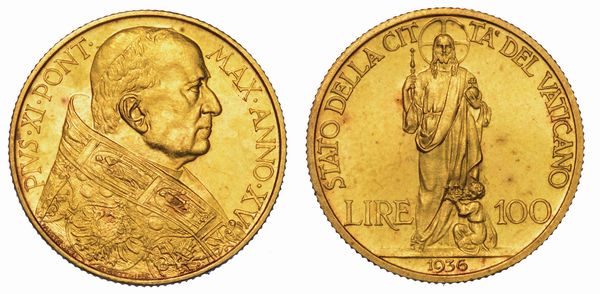 VATICANO. PIO XI, 1922-1939. Lotto di nove monete.  - Asta Numismatica - Associazione Nazionale - Case d'Asta italiane