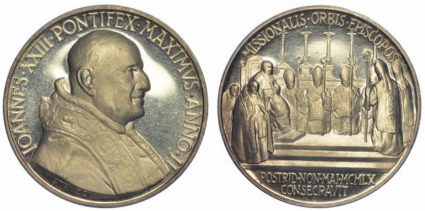 VATICANO. GIOVANNI XXIII, 1958-1963. Medaglia in argento A. II.  - Asta Numismatica - Associazione Nazionale - Case d'Asta italiane