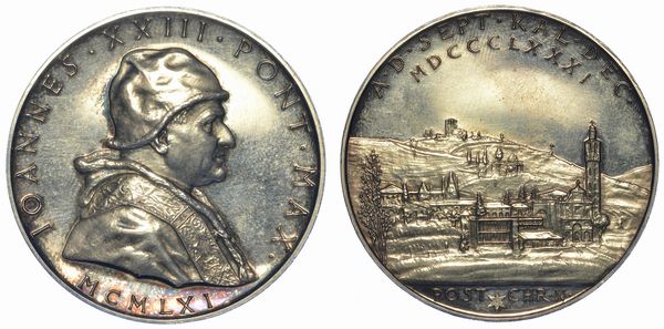 VATICANO. GIOVANNI XXIII, 1958-1963. Medaglia in argento 1961. Per l'80 compleanno del Pontefice.  - Asta Numismatica - Associazione Nazionale - Case d'Asta italiane