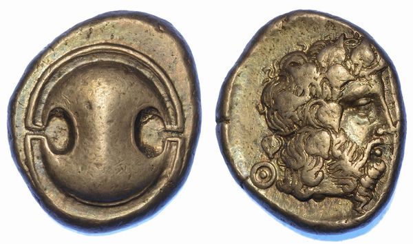 BEOTIA - TEBE. Statere, 425-395 a.C.  - Asta Numismatica - Associazione Nazionale - Case d'Asta italiane