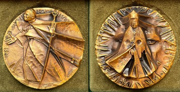 VATICANO. GIOVANNI PAOLO II, 1978-2005. Medaglia in bronzo 1983. Ricordo della visita del papa a Desio.  - Asta Numismatica - Associazione Nazionale - Case d'Asta italiane