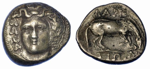 TESSALIA - LARISSA. Dracma. 395-344 a.C.  - Asta Numismatica - Associazione Nazionale - Case d'Asta italiane