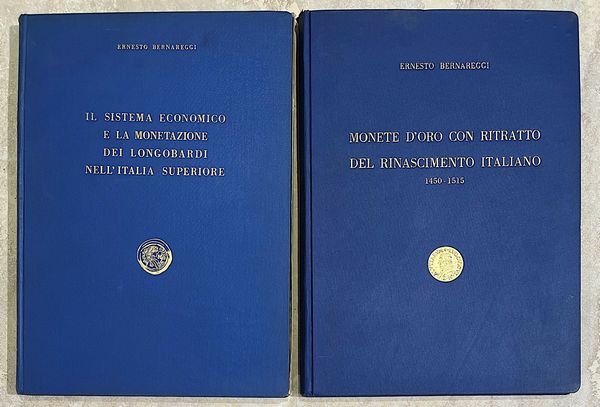 Lotto di due libri. BERNAREGGI E.  - Asta Numismatica - Associazione Nazionale - Case d'Asta italiane