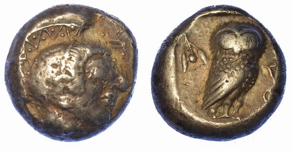 ATTICA - ATENE. Tetradracma, 530-500 a.C.  - Asta Numismatica - Associazione Nazionale - Case d'Asta italiane