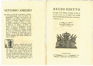 REGNO DI SARDEGNA E D'ITALIA. Lotto di sette manifesti.  - Asta Numismatica - Associazione Nazionale - Case d'Asta italiane