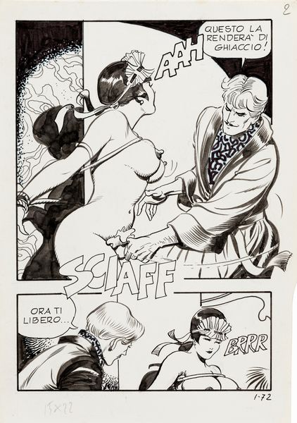 Leone Frollo : Storie erotiche - Villa Orgasmo  - Asta Leone Frollo: maestro dell'erotismo  - Associazione Nazionale - Case d'Asta italiane