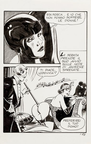 Leone Frollo : Storie erotiche - Villa Orgasmo  - Asta Leone Frollo: maestro dell'erotismo  - Associazione Nazionale - Case d'Asta italiane