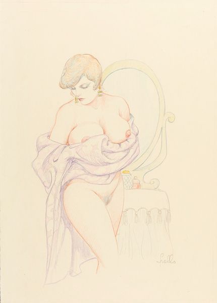 Leone Frollo : La toilette  - Asta Leone Frollo: maestro dell'erotismo  - Associazione Nazionale - Case d'Asta italiane