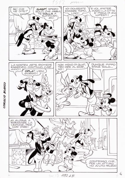 Sergio Asteriti : Topolino e il fantastico mister Magic  - Asta Leone Frollo: maestro dell'erotismo  - Associazione Nazionale - Case d'Asta italiane