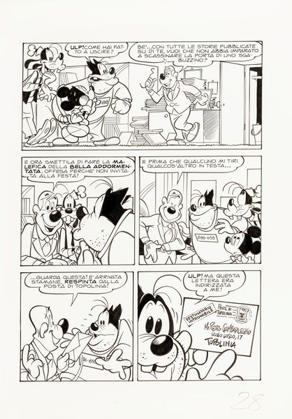 Giorgio Cavazzano : Topolino 2000  - Asta Leone Frollo: maestro dell'erotismo  - Associazione Nazionale - Case d'Asta italiane