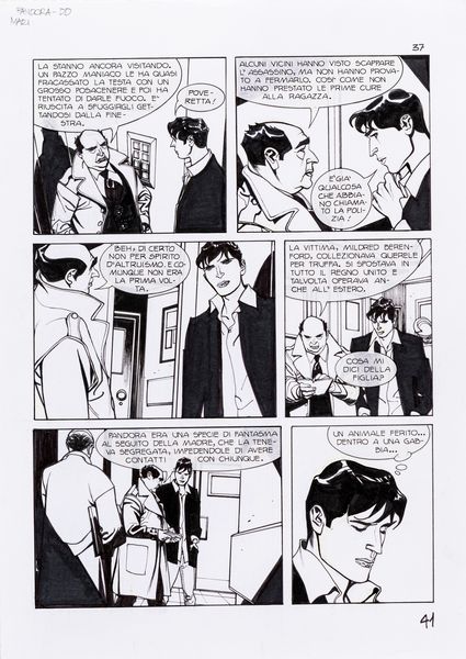 Nicola Mari : Dylan Dog - Nel segno del dolore  - Asta Leone Frollo: maestro dell'erotismo  - Associazione Nazionale - Case d'Asta italiane