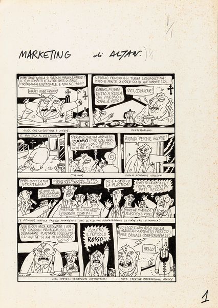 Altan (Francesco Tullio Altan) : Marketing  - Asta Leone Frollo: maestro dell'erotismo  - Associazione Nazionale - Case d'Asta italiane