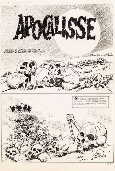 Vladimiro Missaglia : Fumetti dellOrrore - I Cavalieri dellApocalisse  - Asta Leone Frollo: maestro dell'erotismo  - Associazione Nazionale - Case d'Asta italiane