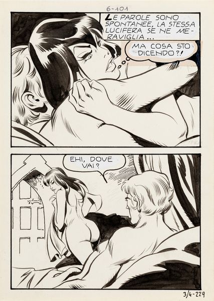 Leone Frollo : Lucifera - Sabba  - Asta Leone Frollo: maestro dell'erotismo  - Associazione Nazionale - Case d'Asta italiane