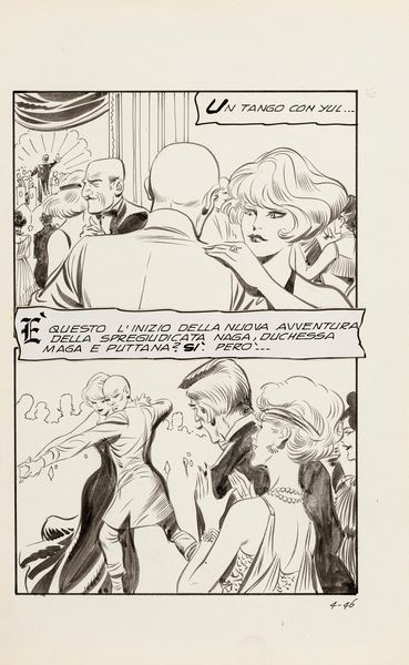 Leone Frollo : Naga - L'uomo-supposta  - Asta Leone Frollo: maestro dell'erotismo  - Associazione Nazionale - Case d'Asta italiane