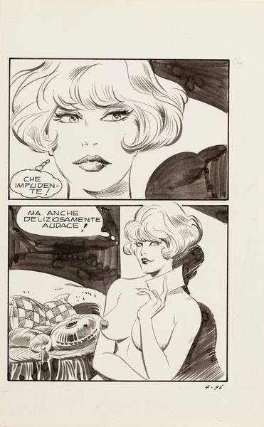 Leone Frollo : Naga - L'uomo-supposta  - Asta Leone Frollo: maestro dell'erotismo  - Associazione Nazionale - Case d'Asta italiane