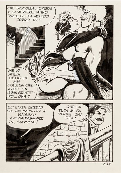 Leone Frollo : Casino - Inferno e piacere  - Asta Leone Frollo: maestro dell'erotismo  - Associazione Nazionale - Case d'Asta italiane