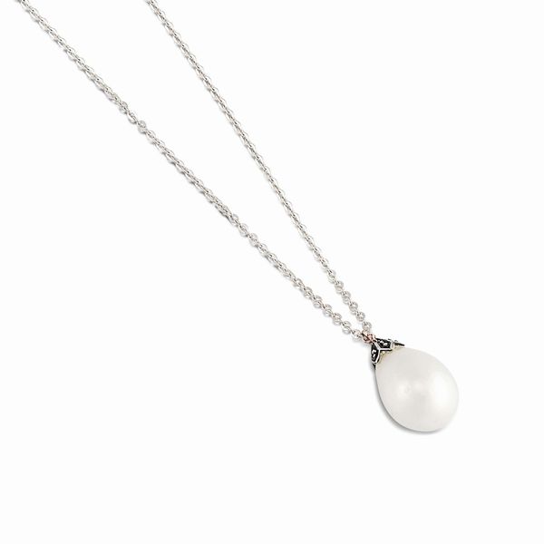 COLLANA CON PERLA NATURALE PENDENTE  - Asta Gioielli - Associazione Nazionale - Case d'Asta italiane