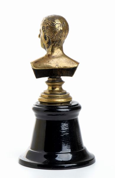Piccolo busto in bronzo di Napoleone su base in legno  - Asta Militaria, Ordini cavallereschi, Napoleonica - Associazione Nazionale - Case d'Asta italiane