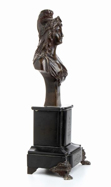 Grande scultura in bronzo raffigurante la Marianna  - Asta Militaria, Ordini cavallereschi, Napoleonica - Associazione Nazionale - Case d'Asta italiane