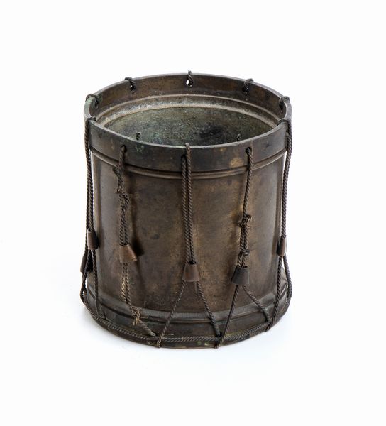 Portapenne in bronzo a forma di tamburo  - Asta Militaria, Ordini cavallereschi, Napoleonica - Associazione Nazionale - Case d'Asta italiane