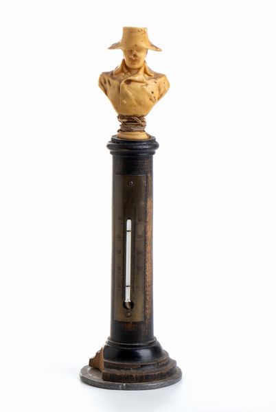 Termometro a colonna in legno sormontata da Napoleone  - Asta Militaria, Ordini cavallereschi, Napoleonica - Associazione Nazionale - Case d'Asta italiane