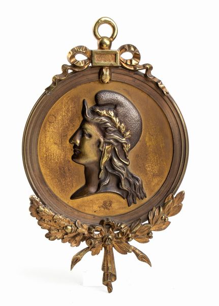 Placca in bronzo con busto della Marianna  - Asta Militaria, Ordini cavallereschi, Napoleonica - Associazione Nazionale - Case d'Asta italiane