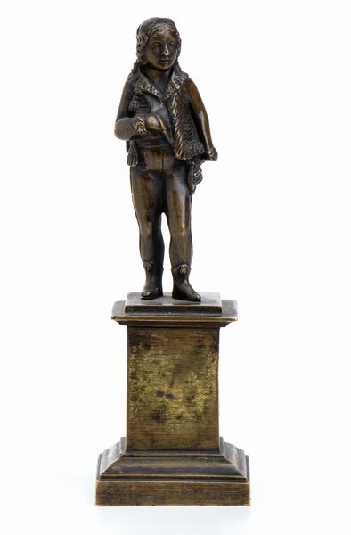 Piccola scultura in bronzo di Napoleone raffigurato da ragazzo  - Asta Militaria, Ordini cavallereschi, Napoleonica - Associazione Nazionale - Case d'Asta italiane