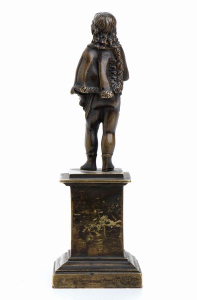 Piccola scultura in bronzo di Napoleone raffigurato da ragazzo  - Asta Militaria, Ordini cavallereschi, Napoleonica - Associazione Nazionale - Case d'Asta italiane
