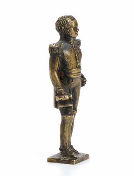 Bronzetto con ufficiale napoleonico  - Asta Militaria, Ordini cavallereschi, Napoleonica - Associazione Nazionale - Case d'Asta italiane