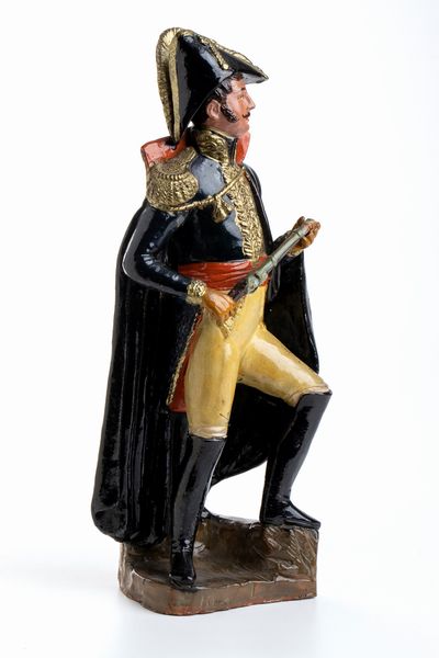 Scultura in terraccotta policroma  - Asta Militaria, Ordini cavallereschi, Napoleonica - Associazione Nazionale - Case d'Asta italiane