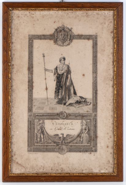 Napoleone in abito dell'incoronazione  - Asta Militaria, Ordini cavallereschi, Napoleonica - Associazione Nazionale - Case d'Asta italiane