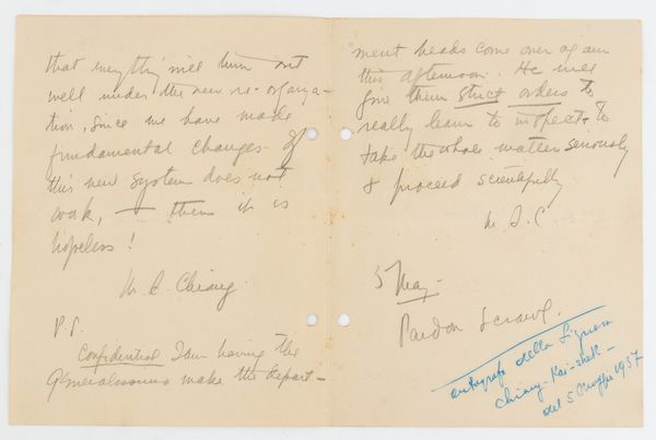 Lettera Autografa di Madame Chiang Kai-shek  - Asta Militaria, Ordini cavallereschi, Napoleonica - Associazione Nazionale - Case d'Asta italiane