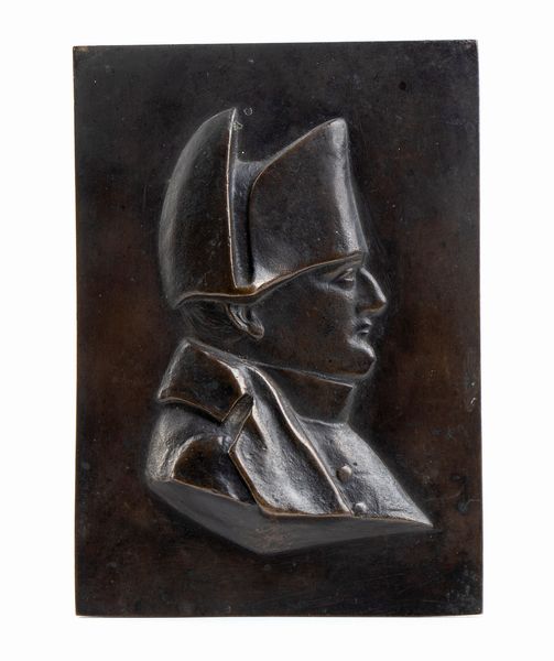 placchetta in bronzo con busto di Napoleone  - Asta Militaria, Ordini cavallereschi, Napoleonica - Associazione Nazionale - Case d'Asta italiane