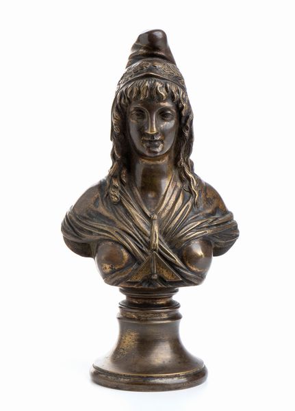 busto della Marianna in bronzo  - Asta Militaria, Ordini cavallereschi, Napoleonica - Associazione Nazionale - Case d'Asta italiane