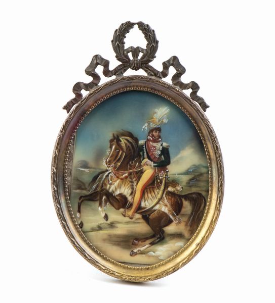 Miniatura ovale di Gioacchino Murat  - Asta Militaria, Ordini cavallereschi, Napoleonica - Associazione Nazionale - Case d'Asta italiane