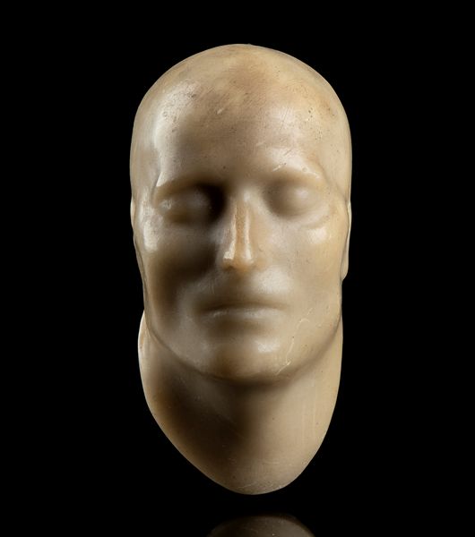 maschera funebre dell'imperatore in cera  - Asta Militaria, Ordini cavallereschi, Napoleonica - Associazione Nazionale - Case d'Asta italiane