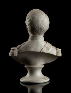 Busto di Napoleone III in biscuit  - Asta Militaria, Ordini cavallereschi, Napoleonica - Associazione Nazionale - Case d'Asta italiane