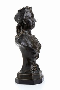 Grande busto in bronzo della Regina Vittoria  - Asta Militaria, Ordini cavallereschi, Napoleonica - Associazione Nazionale - Case d'Asta italiane