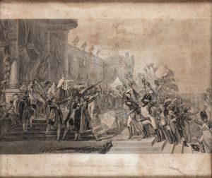 Napoleone che concede le Insegne all'esercito  - Asta Militaria, Ordini cavallereschi, Napoleonica - Associazione Nazionale - Case d'Asta italiane