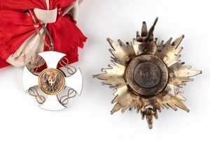 Italia, Regno, Ordine della corona d'Italia, insegna di gran Croce  - Asta Militaria, Ordini cavallereschi, Napoleonica - Associazione Nazionale - Case d'Asta italiane