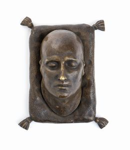 maschera funebre di Napoleone in bronzo  - Asta Militaria, Ordini cavallereschi, Napoleonica - Associazione Nazionale - Case d'Asta italiane