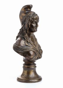 busto della Marianna in bronzo  - Asta Militaria, Ordini cavallereschi, Napoleonica - Associazione Nazionale - Case d'Asta italiane