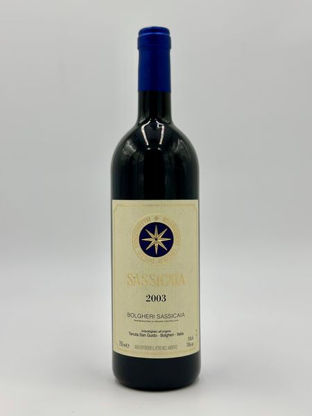 Tenuta San Guido, Sassicaia, 2003  - Asta Vini Rossi: grandi etichette d'Italia e Francia. Con una selezione di vini bianchi e champagne - Associazione Nazionale - Case d'Asta italiane