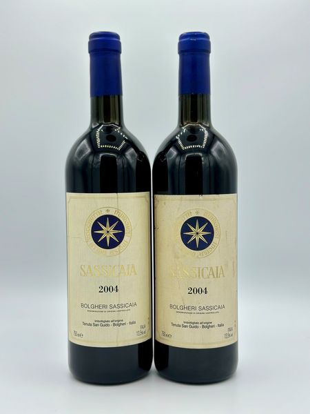 Tenuta San Guido, Sassicaia, 2004  - Asta Vini Rossi: grandi etichette d'Italia e Francia. Con una selezione di vini bianchi e champagne - Associazione Nazionale - Case d'Asta italiane