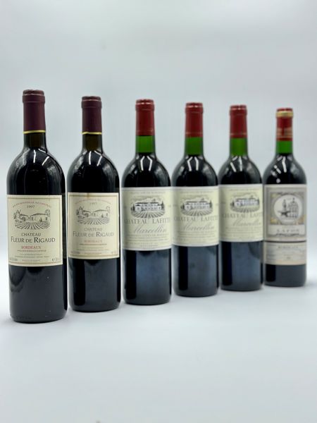 Selezione bordeaux, Chteau Fleur de Rigaud, Chteau Lafite Marcellin, Lafon, 1997-1998-1999  - Asta Vini Rossi: grandi etichette d'Italia e Francia. Con una selezione di vini bianchi e champagne - Associazione Nazionale - Case d'Asta italiane